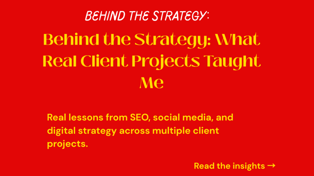 What Real Client Projects Taught Me