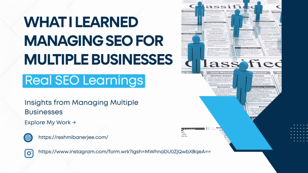 What I Learned Managing SEO for Multiple Businesses